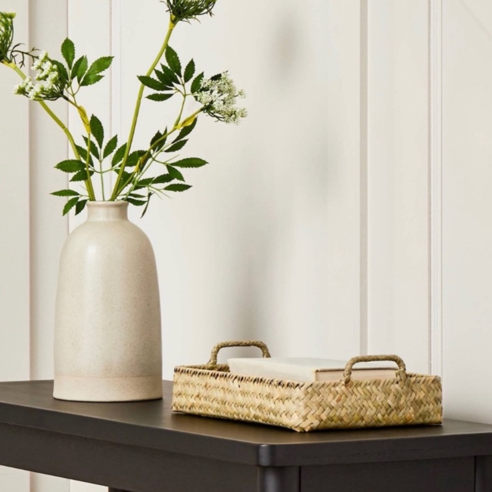 Natural Woven Grass Tray - Hearth & Hand with Magnolia 16x11